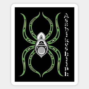 Asabikeshiinh (spider) Aromantic pride Magnet